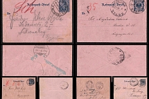 1891-1902 Pneumatic Post, German Empire, Postal Stationery, Covers (Readable Postmarks)