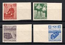 1946 Grossraschen, Local Mail, Soviet Russian Zone of Occupation, Germany  (Imperforated, Full Set, CV $20)