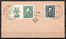 1938 Occupation of Reichenberg - Maffersdorf Sudetenland, Germany (LEIPZIG - SCHONAU Postmark)