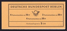 1966 Booklet with stamps of West Berlin, Germany in Excellent Condition (Mi. MH 5b)