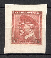 1938 Czechoslovakia 1 Kc (Probe, Proof, Signed)