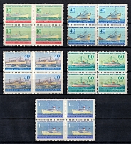 1959 The Soviet Fleet, Soviet Union USSR, Blocks of Four (MNH)