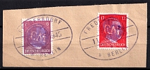 1945 Fredersdorf (Berlin), Germany Local Post (Mi. 6 b, 8, Canceled, CV $30)