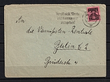 1946 Germany Berlin Soviet Russian Occupation Zone Macklenburg stamp franking cover