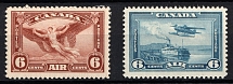 1935-38 Canada, Airmail, Full Sets (SG 355, 371, CV $35, MNH)
