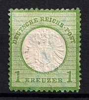 1872 1kr German Empire, Germany (Mi. 23 a, Canceled)
