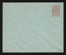 1895 Totma Zemstvo 4k Postal Stationery Cover, Mint (Schmidt #10C, Grey Paper 0.05mm, CV $300)