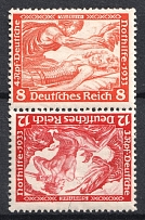 1933 Third Reich, Germany (Pair Tete-Beche, CV $90)