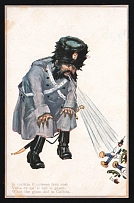 1914-18 'What the giant did in Galicia' WWI European Caricature Propaganda Postcard, Europe