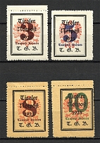 1921 Tyrol Austria Local Post (CV $70, Type I, Full Set)