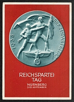 1938 Reich party rally of the NSDAP in Nuremberg. Plaque by Professor Richard Klein’s