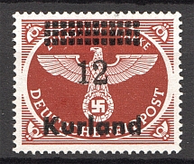 1945 Germany Occupation of Kurland `12` (Perf, CV $65)