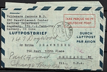 1948 (20 Aug) British and American Zones of Occupation, Germany, Cover from Augsburg to Chicago (United States), Airmail