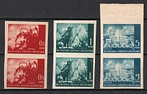 1941-42 Croatia ND, Pairs (IMPERFORATED)
