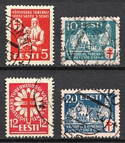 1933 Estonia (Mi. 102 - 105, Full Set, Canceled, CV $80)