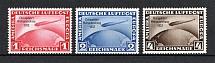 1933 Third Reich, Germany Airmail (Certificate, Mi. 496-498, Full Set, CV $5,200, MNH)