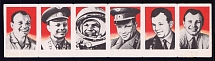Yuri Gagarin, Soviet Pilot and Cosmonaut, Soviet Union, Russia, Matchbox Labels Sets, Se-tenant (MNH)