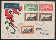 1938 Third Reich, Germany, Italy, Cover from San Marino to Clausnitz, Airmail