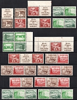 1936-37 Third Reich, Germany, Collection (Se-tenant, Tete-beche, CV $200)