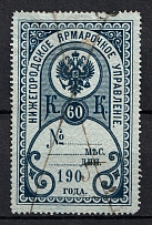 1900 60k Nizhny Novgorod, Fair Management, Russia (Signed, Canceled)