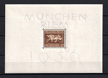 1937 Third Reich, Germany (Souvenir Sheet Mi. 4x, CV $40, MNH)