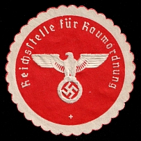 Reich Office for Regional Planning, Mail Seal Label, Germany