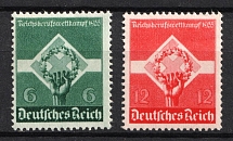 1935 Third Reich, Germany (Mi. 571 - 572, Full Set, CV $30, MNH)