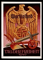 1940 'Freedom Day', Propaganda Postcard, Third Reich Nazi Germany