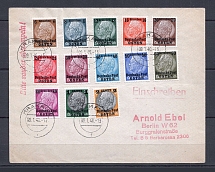1940 General Government cover to Berlin with full set stamps CV 212 EUR
