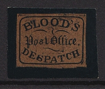 1848-54 2c D.O. Blood & Co., City Despathch Post, Philadelphia, United States, Locals (Sc. 15L17, CV $40)