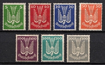 1924 Weimar Republic, Germany, Airmail (Mi. 344 - 350, Full Set, CV $340+)