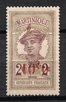 2c Martinique, French Colonies (INVERTED Overprint, Print Error, CV $100)