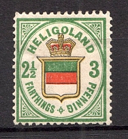 1876-90 Heligoland Germany 2.5 F/3 Pf (Old Forgery)