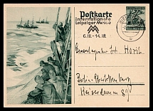 1938 'Leipzig', Propaganda Postcard, Third Reich Nazi Germany