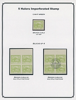 The One Man Collection of Czechoslovakia - Hradcany Issue - LARGE EXHIBITION STYLE COLLECTION: 1918, about 800 mint and used (40%) imperforate and perforated stamps in singles, pairs, strips, blocks and large multiples of 20 or …
