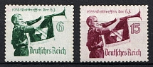 1935 Third Reich, Germany (Mi. 584 - 585, Full Set, CV $40, MNH)