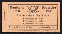 1946 Booklet with stamps of Allied Zone of Occupation, Germany in Excellent Condition (Mi. MH 50, CV $70)