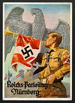 1936 Reich party rally of the NSDAP in Nuremberg, Hitler Youth Trumpeter, RARE card