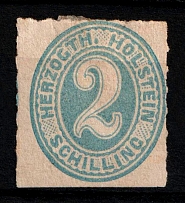 1865-66 2s Holstein, German States, Germany (Mi. 24, Sc. 24, CV $230)