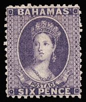 1863 6p Bahamas, British Colonies (SG 31, CV $290)