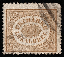 1863 4o Sweden (Mi 13, Canceled, CV $420)