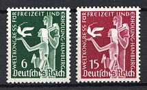 1936 Third Reich, Germany (Mi. 622 - 623, Full Set, CV $20, MNH)