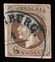 1861 3g Hannover, German States, Germany (Mi 19a, Canceled, CV $80)