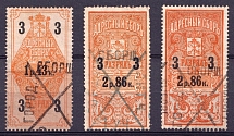 1889-95 Saint Petersburg, Resident Fee Stamps, Russia (Canceled)