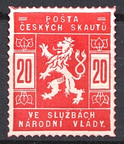 1918 Czech Scout Post Civil War in Services of National Government `20`
