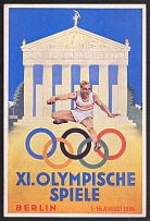 1936 (11 Aug) 'Olympic Games', Berlin, Third Reich, Germany, Postcard to Vienna (Commemorative Cancellation)