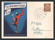 1939 'Stamp Day 1939', Propaganda Postal stationery, Third Reich Nazi Germany