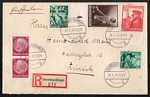 1939 Third Reich, Germany, Registered Cover from Donaueschingen