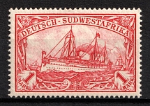 1901 1m South West Africa, German Colonies, Kaiser’s Yacht, Germany (Mi. 20, CV $170)