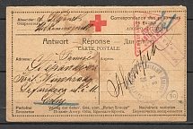 1916 Card Of The Austrian Red Cross, Censor № 20 of Semipalatinsk